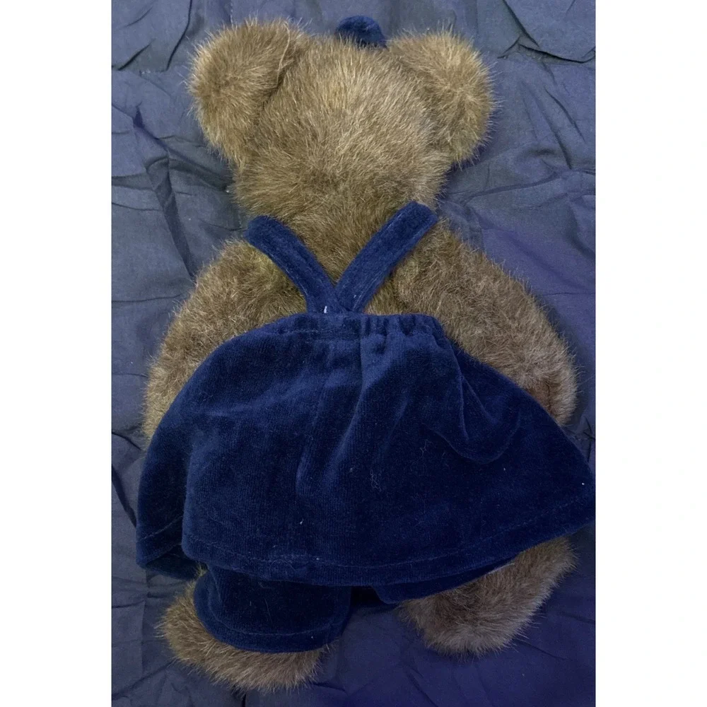 The Boyds Collection Ltd Plush Teddy Bear Blue Velvet‎ Dress Stuffed Animal 10
